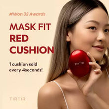 Cargar imagen en el visor de la galería, Base cushion “Mask fit red cushion” SPF40 PA++ - TIRTIR
