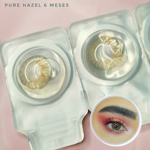 Pupilentes tono "Pure hazel" duracion de 6 meses