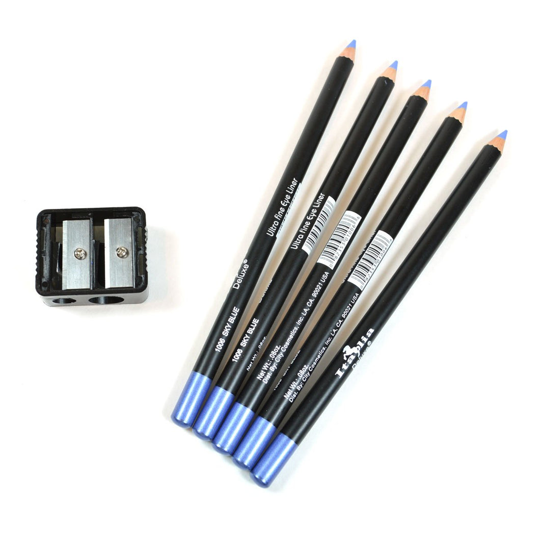 Delineador ultra fine eyeliner sky blue metalico - Italia Deluxe