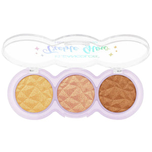 Paletas de iluminadores treble glow- highlighter modelo a elegir(pinky moon, moonlit, starstruck, sundrunk) - KLEANCOLOR