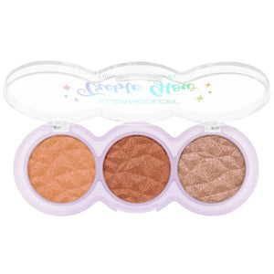 Paletas de iluminadores treble glow- highlighter modelo a elegir(pinky moon, moonlit, starstruck, sundrunk) - KLEANCOLOR